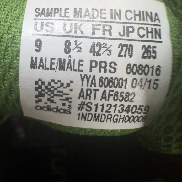 Adidas GSG Trail Running Shoes Men's Size 8 Gray Green Orange - Picture 4 of 8